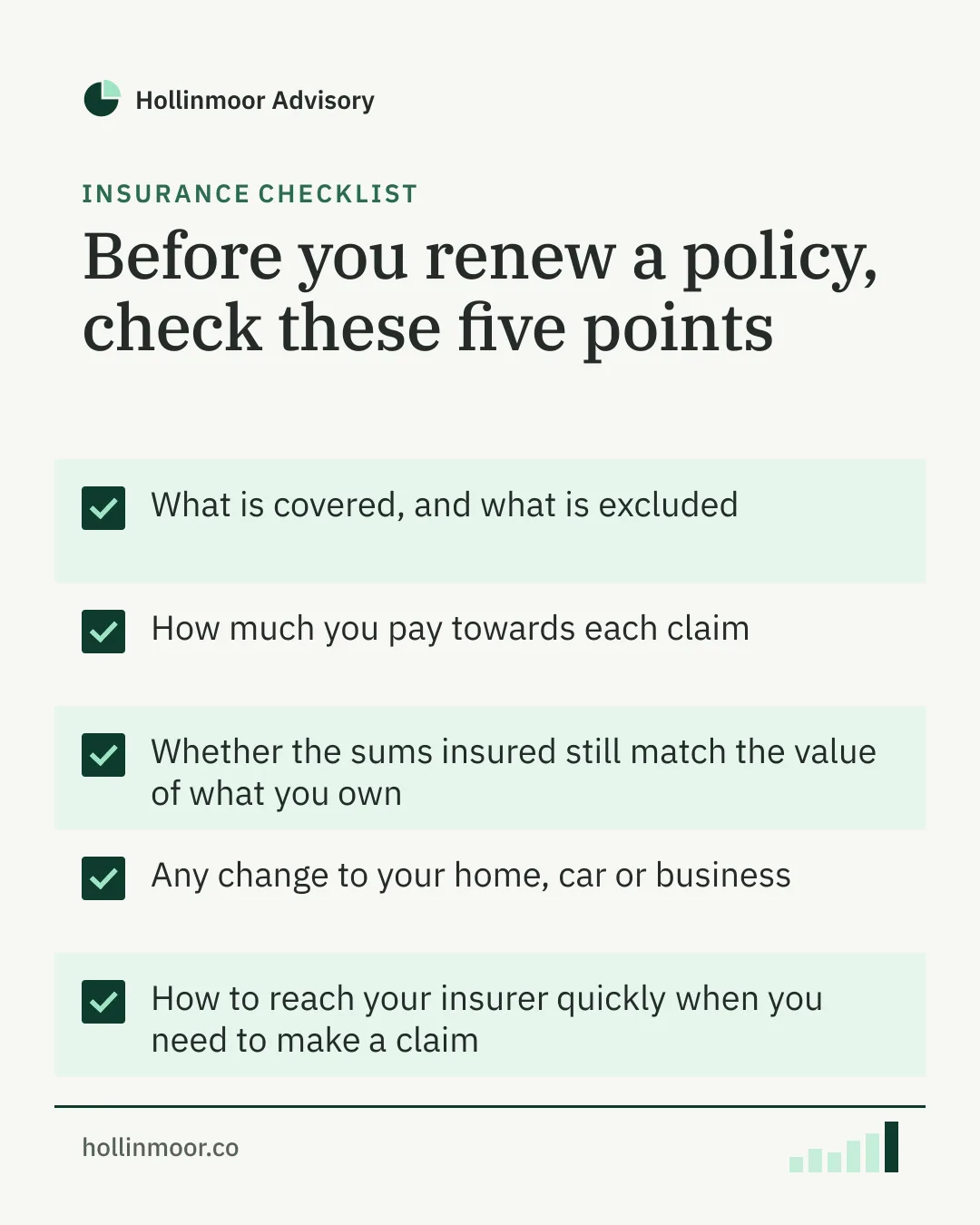 Checklist, Finance & Insurance · Trust, Instagram portrait